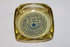 Vintage Frank Phillips College Borger TX Glass Ashtray 1948 Advertising 3.25” picture