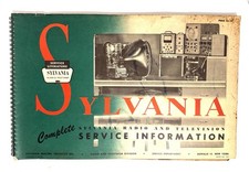Vintage Sylvania Television and Radio Service Information TV 1954-1955 Repair picture