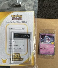 Mewtwo Promo Target 30th Celebration & Draw Your Own Pokemon TCG Card Set  picture