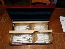 (NOS) International Silver Company Flatware 71 PC Set (W/ Wood Case) Fast Ship picture
