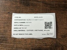 Cairns Fire Helmet Labels (non Certified) picture