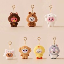 pop BTS BT21 BABY Zoo Series Plush Doll Keychain Doll School Bag Pendant picture