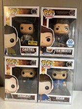 Funko Pop Supernatural Dean-Castiel-Crowley Lot of 4  picture