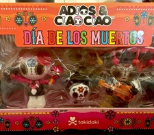 Tokidoki Adios & Ciao Ciao Dia de los Muertos 3-Pack Vinyl Figures NEW - 2025  picture