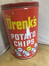 Drenks Chip Tin Vtg Empty Decor  picture