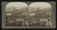 Washington DC 1906 Panorama East from Monument to Capitol Library Congress picture