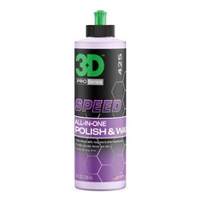 3D Speed Wax and Polish 8oz One Step Car Surface Protection Easily Restores G... picture