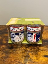 1971 Libbey Glass Apollo 14 Glasses - Set of 4 With Original Carrier - NASA picture