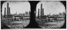 Photo:Richmond Virginia 1865 Tredegar Iron Works Civil War Stereograph picture