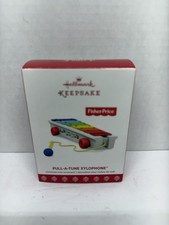 2017 Hallmark Keepsake Fisher Price Pull A Tune Xylophone Ornament Boxed picture