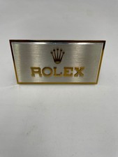 Vintage Rolex Authorized Dealer Display Plaque 3 x 1 1/2 inc picture