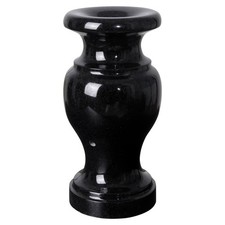 XONOR HP1225 Cemetery Grave Vase Granite Polished Black 1pc with Draining Hole picture