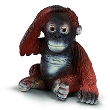 NEW Schleich 14307 Orangutan Young RETIRED Wild Life animal figurine monkey toy picture