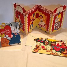 Lot of 3 vintage Valentine Cards-See photos picture