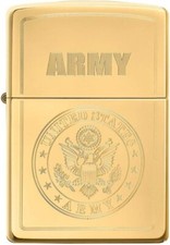 Zippo 49314 U.S. Army High Polish Brass picture