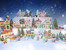 Vintage Wellington Square Cobblestone Corners Christmas Village Huge Lot 50+ Pc picture