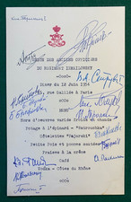 Russian Imperial Izmailovsky Regiment Menu Signed Prince Vladimir Romanov 1959 picture