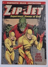 Zip-Jet #1 VG St. John 1953 Pre-Code Golden Age Alien Cover Ruben Moreira Art picture