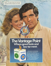 Vintage 1979 Vantage Cigarettes Advertisement Retro Tobacco Ad picture