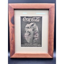 Antique 1907 Coca-Cola Print Ad Framed After The Days Journey Womans Companion picture