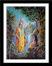 Dhruv Narayan Ravi Varma Press Oleograph Print Framed Multicolor 12 X 17 Inch picture