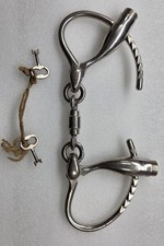 Mint 1879 Antique Marlin Firearms Co. Handcuffs, Bottleneck + Operable Keys picture
