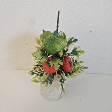 VTG 60s Anthropomorphic Veggie Kitchen Decor Kitschy Eyelashes Hong Kong PARTS picture