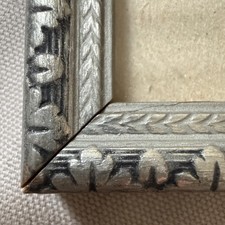 Vintage Art Deco Thin Wood Frame Ornate Pressed Pattern 8X10 picture