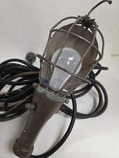 Vintage McGill 6000 S Drop Light Trouble Work Light Industrial Cage Bakalite USA picture