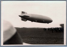 Helium Graf Zeppelin LZ 130 Rare field flight Photo on Agfa paper RPPC 1 of ? picture