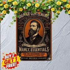 Victorian Style Funny Retro Durable Metal Sign Humorous Antique Tin Plaque picture