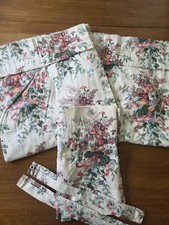 Vtg Croscill English Garden Panels Set Five Piece Curtains Valance Cottagecore picture