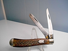 VINTAGE PRE 1973 SCHRADE WALDEN N.Y. USA 293 TRAPPER POCKET KNIFE picture
