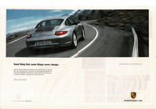 2009 PORSCHE 911 Carrera Silver Driving a Mountain Road 2-page Advertisement picture