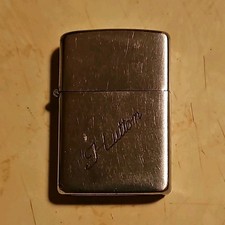 Vintage 1937 - 1950 Zippo Brushed Chrome Cigarette Lighter Bradford PA USA   picture