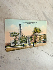 Court Square Showing New City Hall Springfield Mass. Postcard Unposted picture