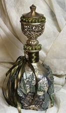 Altered Art Decanter, Finial Bottle, Finial Decanter picture