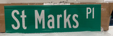 NYC Dot - St. Marks Place Sign GENUINE DOT /50 Ships Same Bus Day - In Stock picture