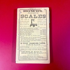 ATQ 1861 Vermont Directory & Commercial Almanac, Civil War Era Ephemera, Notes picture