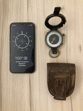 WWI 1918 US Verner's Pattern Mk VIII Swiss Prism Marching Compass WW1 Working picture