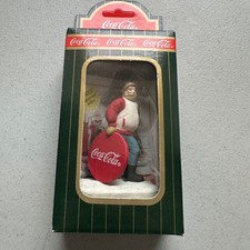 Vintage 90s 1996 Coca-Cola Town Square Snowday Fun Fig CG2411 NIB Christmas Dec picture