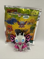 Godzilla Power Rangers Series 1 Figural Bag Clip Pink Mothra Kaiju Zord NEW picture