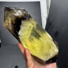3.44LB Natural Smoky Citrine Quartz Obelisk Crystal Tower Point Reiki Decor picture
