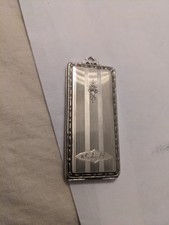 Vintage Elks Club Membership Calling Card Holder Pendant Metal Case CQ&R Jeweler picture