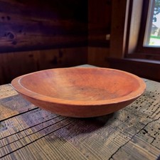 Vintage Hand Turned Wooden Bowl 9
