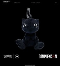 Fragment x Pokemon Mew Plush Key Chain Complexcon 2026 Exclusive Ships now picture