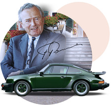 Ferdinand “Ferry” Porsche - Original Autograph - Factory Card - LOA picture