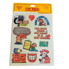 Vintage Ambassador Stickers Sheet Retro 80s TGIF Funny Sayings Self-Adhesive picture