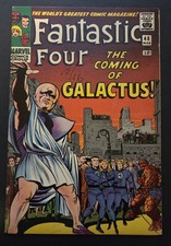 FANTASTIC FOUR #48 (1966) 1ST SILVER SURFER & GALACTUS PANEL & AD CLIPPED picture