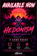 eXcess Hedonism Series 1 Sealed 3 Card Pack | Variants, Holo & Refractor Chase picture